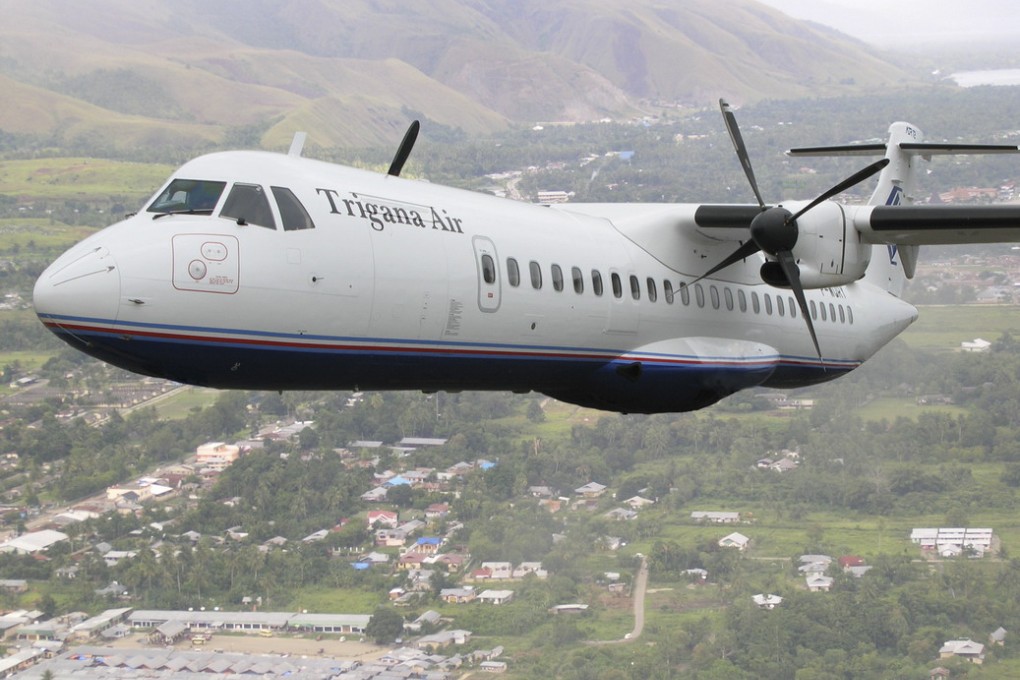 The Trigana Air ATR 42 turboprop plane lost contact just before 3pm. Photo: SCMP Pictures (file picture)