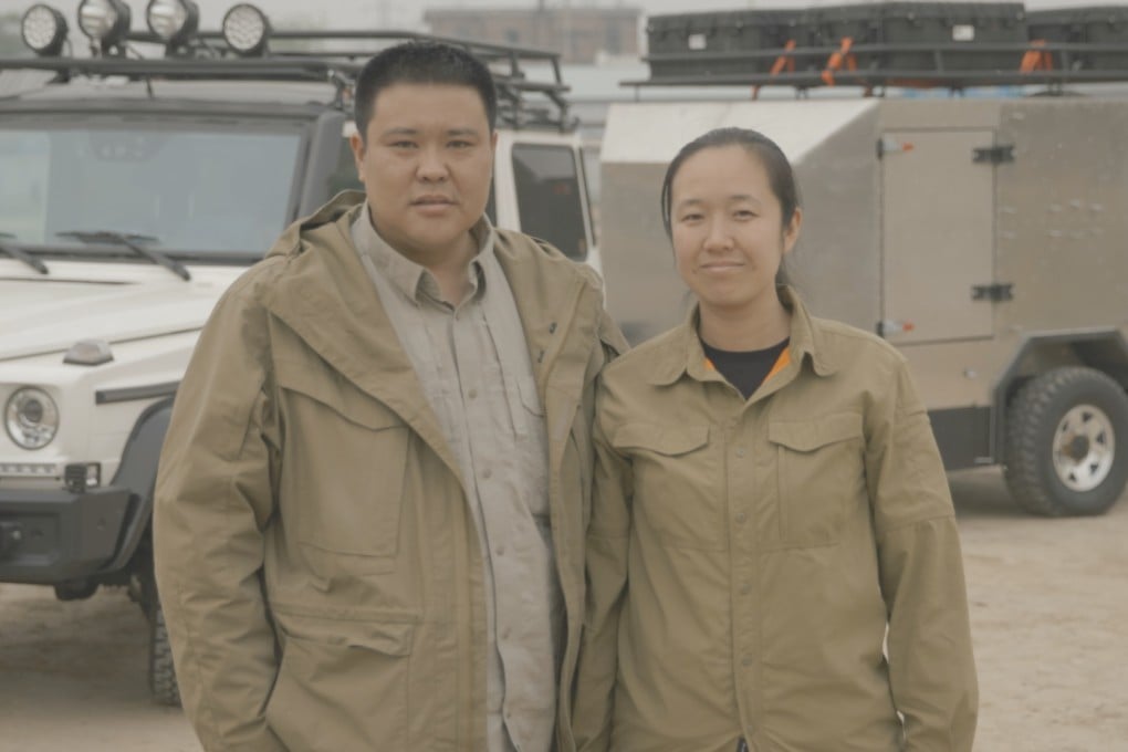 Zhang Xinyu and Liang Hong in China before starting their trip to the Middle East. Photo: Zhang Xinyu