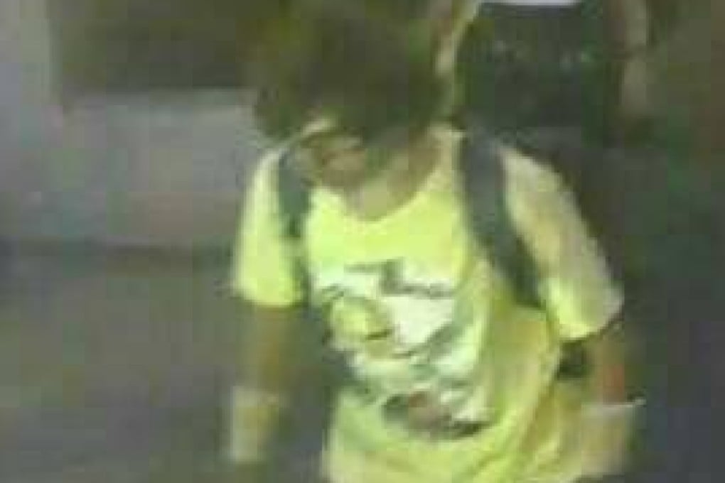 Security footage of the main suspect in the bombing. Photo: Reuters