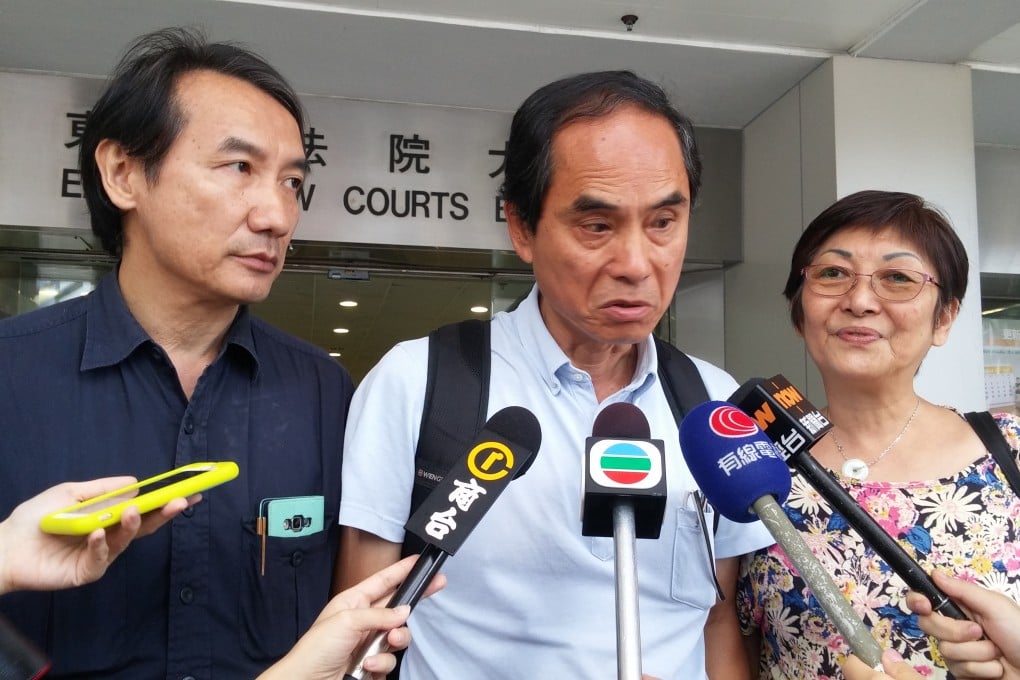 Ngai Che-wing (centre) says he will consider an appeal against his conviction. Photo: Thomas Chan