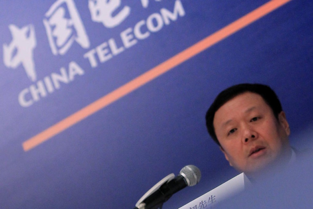 China Telecom chairman Wang Xiaochu says sharing of network towers by the three biggest operators will speed the roll-out of 4G. Photo: K.Y. Cheng