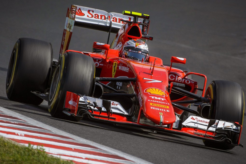 Formula One driver Kimi Raikkonen in a Ferrari in action during the Hungarian Formula One Grand Prix in July. Photos: EPA