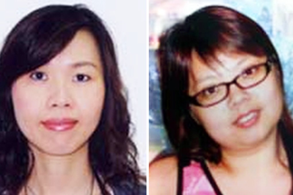 Missing women Lee Yuk-shan (left) and Cheng Tsz-mei
