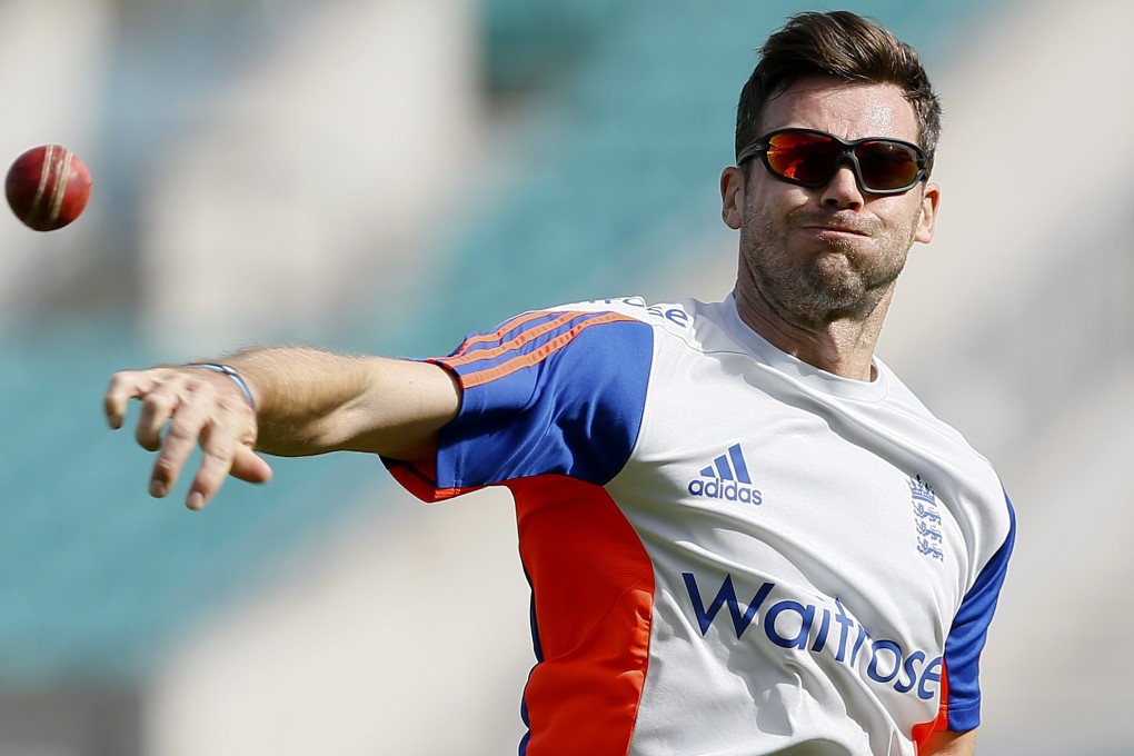 England's James Anderson was able to take part in a training session at the Oval on Wednesday, but has not fully recovered from a side strain. Photo: AP