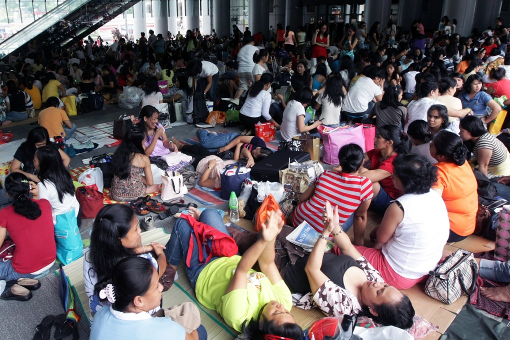 Foreign domestic helpers in Hong Kong have long complained about having to live with their employers. Photo: David Wong