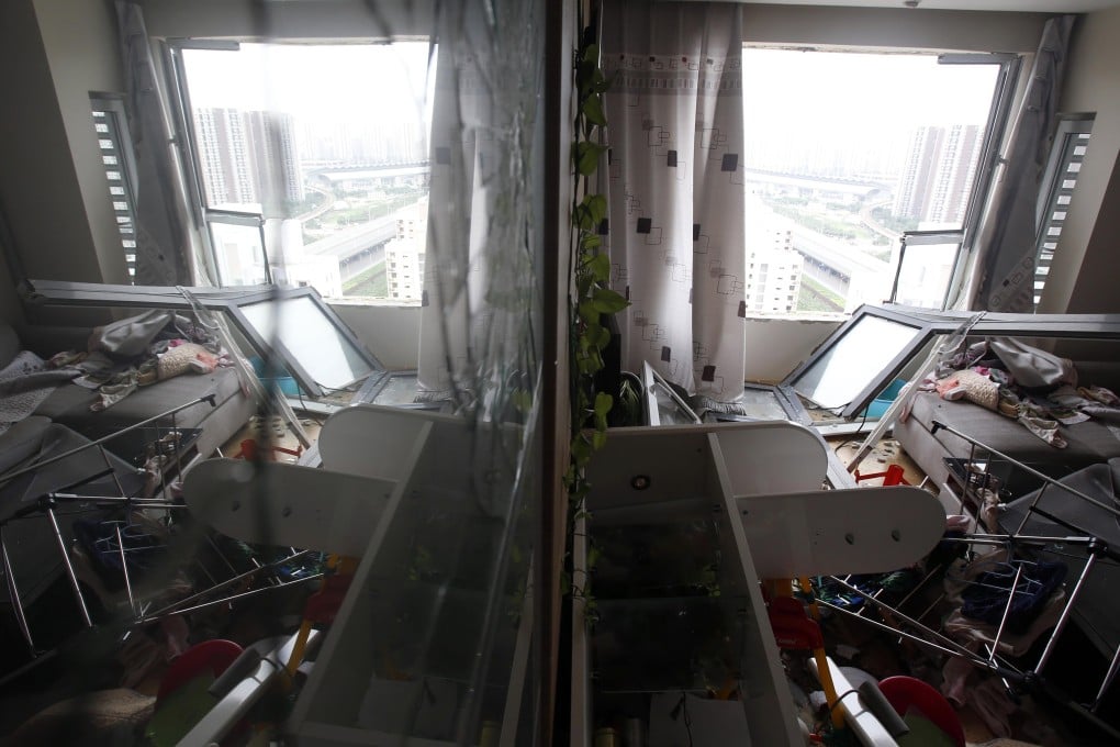 The blasts last week in Tianjin sent damaging shockwaves through many residential buildings. Photo: AP