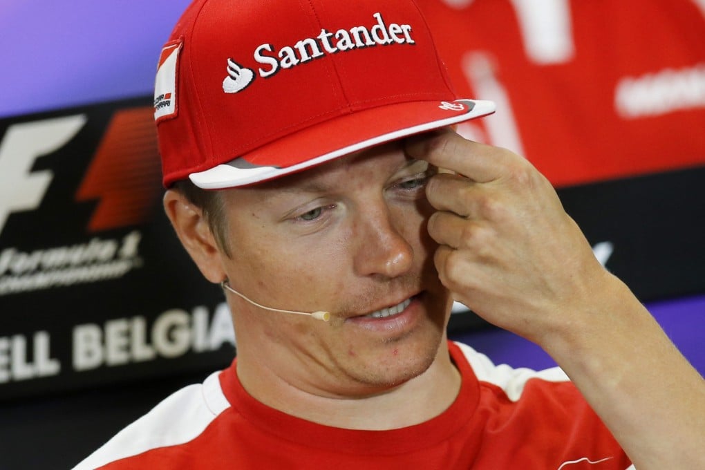 Finnish driver Kimi Raikkonen answers questions during press conference ahead of the Belgium Formula One Grand Prix. Photos: EPA