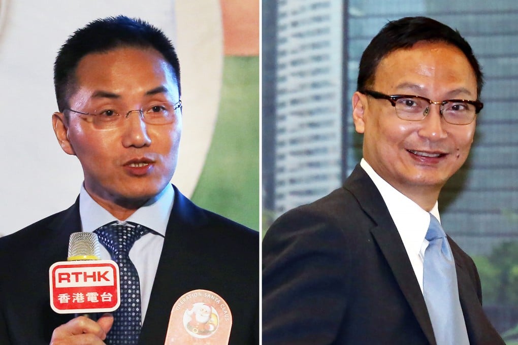 Roy Tang (left) replaces Clement Cheung (right) as customs commissioner. Photos: Dickson Lee, Nora Tam