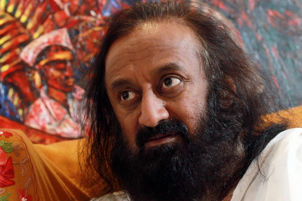 Indian spiritual guru Ravi Shankar in Hong Kong.Photo: May Tse