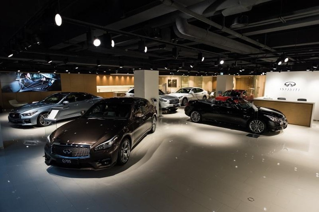 Infiniti's Wan Chai showroom. Photo: SCMP Pictures
