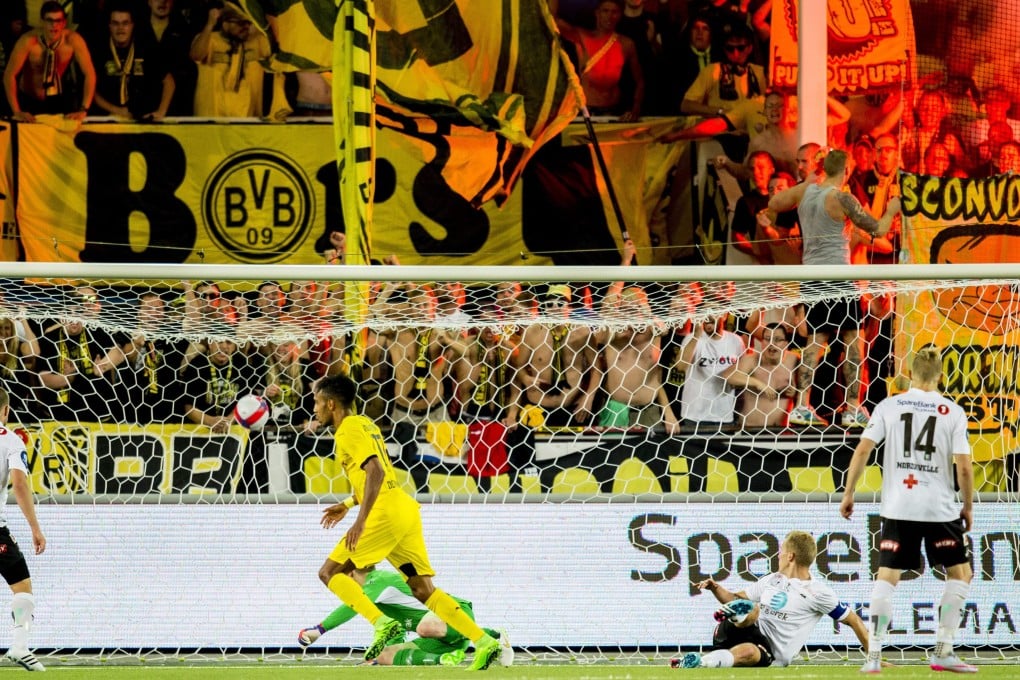 Borussia Dortmund fought back from 3-0 down to securwe a first leg win against Norwegian side Odd. Photo: EPA