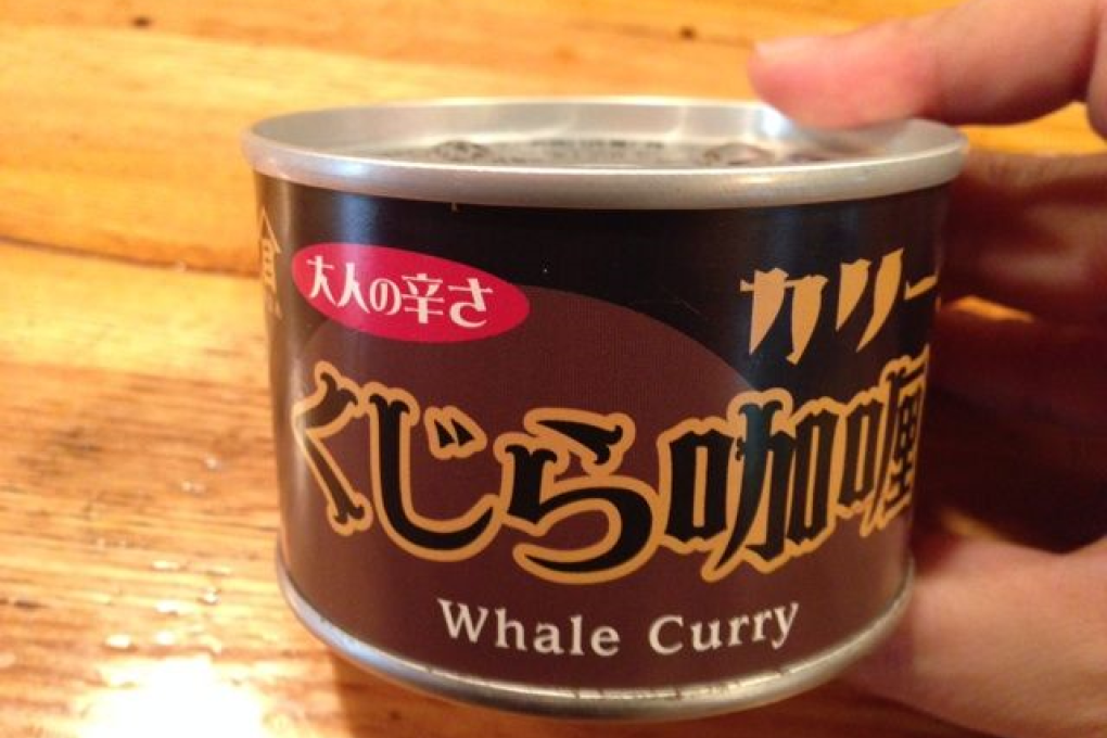 Whale curry on sale at a 759 Store shop in Hong Kong. Photo: SCMP Pictures
