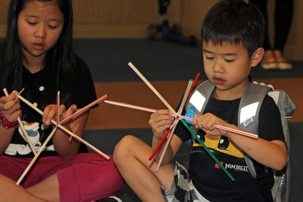 Children create their own wearable tech at MakerCamp in Pok Fu Lam. Photos: Franke Tsang