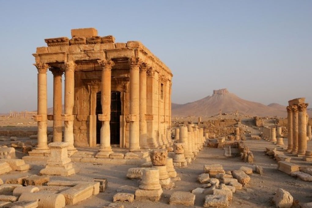 The Baalshamin Temple dated to the first century and was dedicated to the Phoenician god of storms. Photo: AFP