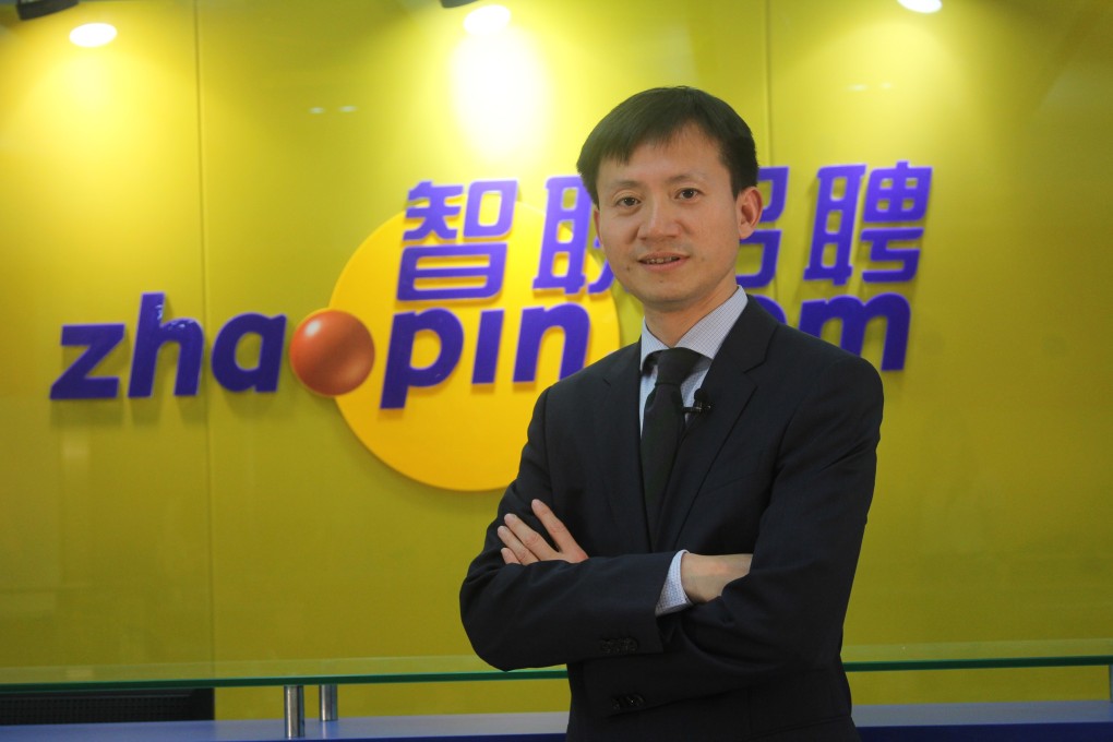 Guo Sheng, chief executive of leading Chinese online recruiter Zhaopin.com, aspires for his company to become China's dream workshop of talents. Photo: SCMP Pictures