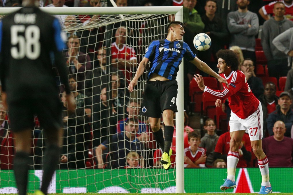 Marouane Fellaini's late goal in the first leg made Manchester United's position a lot stronger. Photo: Reuters