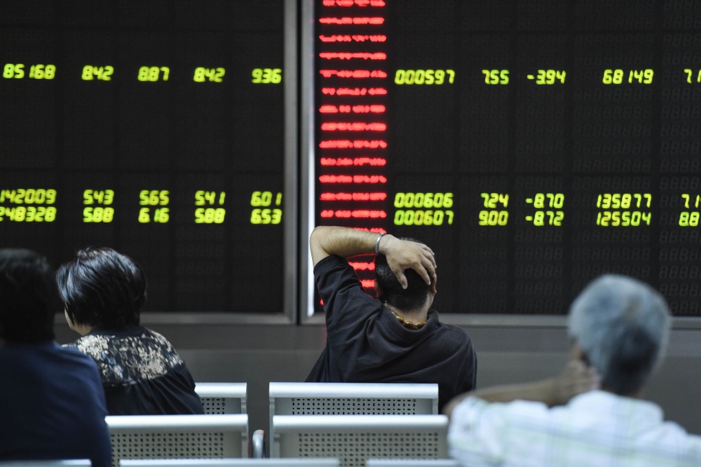 Investors bought bank stocks early on Tuesday but the sell-off spread to all sectors by the afternoon. Photo: AFP