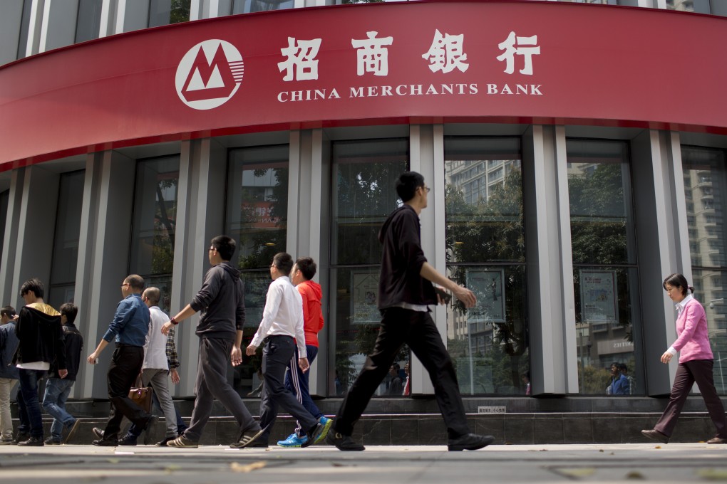 China Merchants Bank's non-performing loan ratio rose to 1.5 per cent by the end of June, an increase of 26 basis points in just three months. Photo: Bloomberg