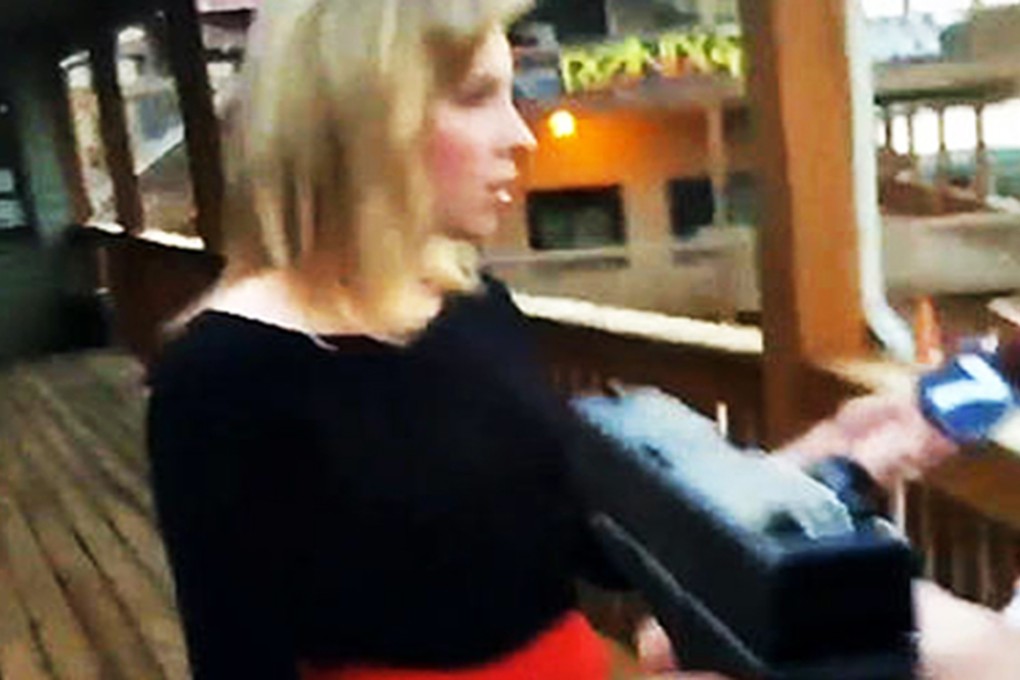 Williams takes aim at Parker just before he opens fire. Photo: SCMP Pictures