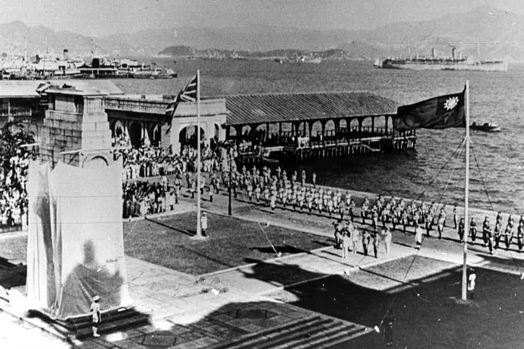 Celebrations to mark Hong Kong’s liberation from Japan, in Central, in 1945. Photo: SCMP