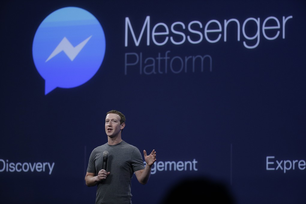 Facebook is testing a personal digital assistant called 'M' within its Messenger service that can answer questions with live human help. Photo: AP