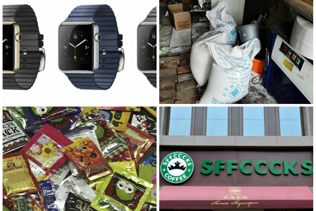 Just a sampling of China's most recent fake products. Photo: SCMP Pictures