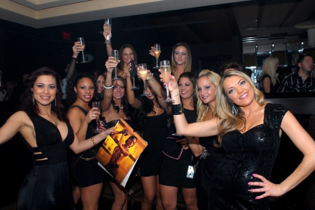 The "Babes of Borgata" celebrate the release of one of their raunchy calenders in 2012. Photo: AC Insiders