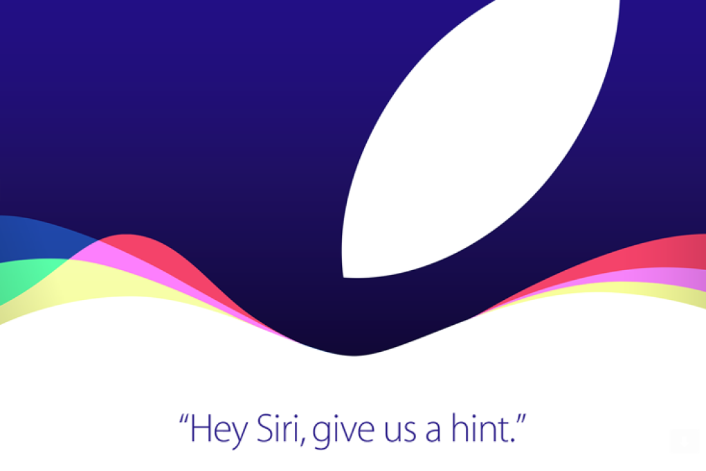 An invitation sent out this week for an Apple event next month. Photo: SCMP Pictures