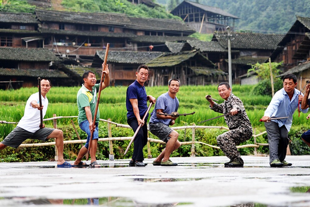 Villagers show off their skills in Guizhou province. Photos: Chinanews.com