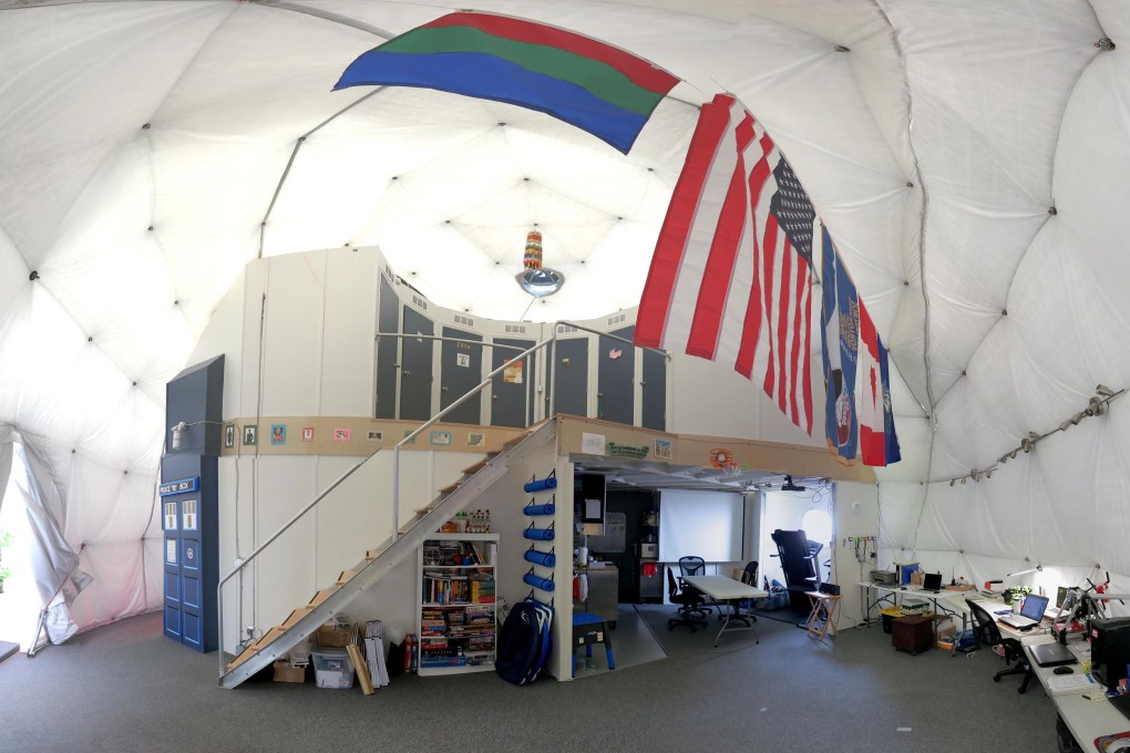 The interior of the HI-SEAS habitat on the northern slope of Mauna Loa in Hawaii, where six people will live for the next year. Photo: AFP