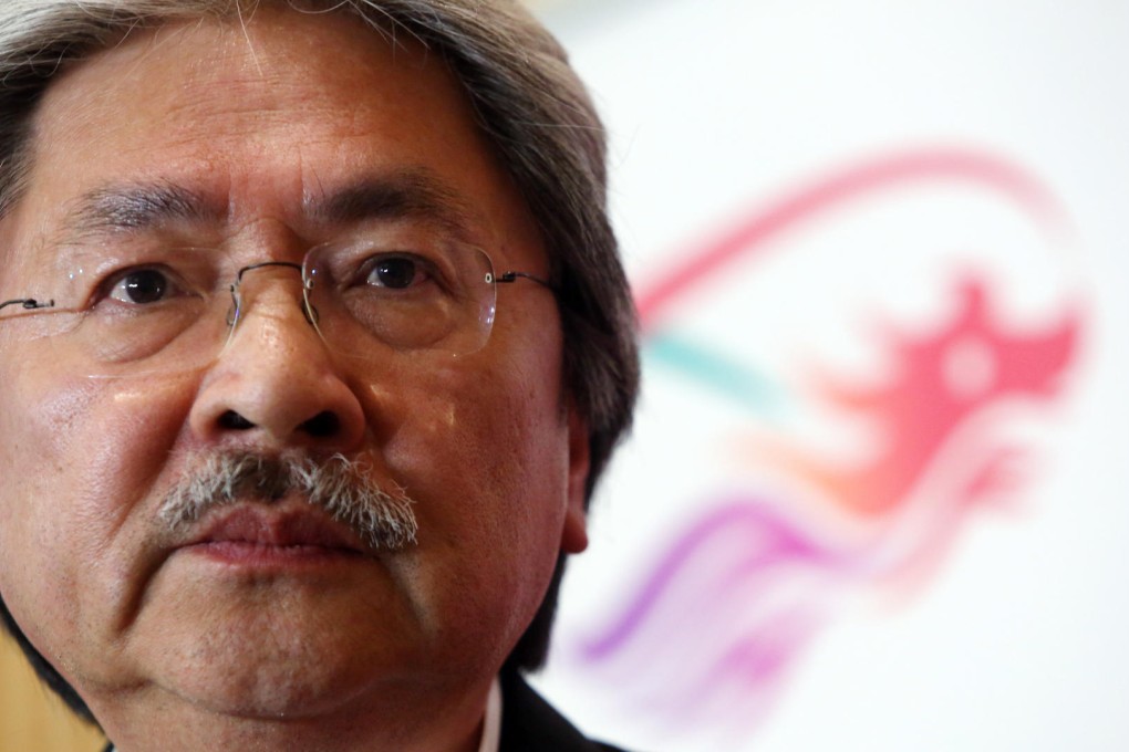 Financial Secretary John Tsang warns about a slowing economy. Photo: SCMP Pictures