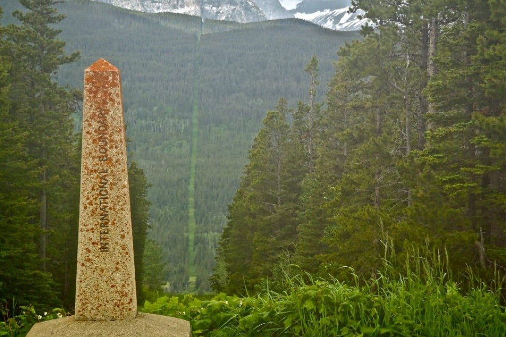 The Canada-US border is largely unpatrolled wilderness. Photo: Imgur