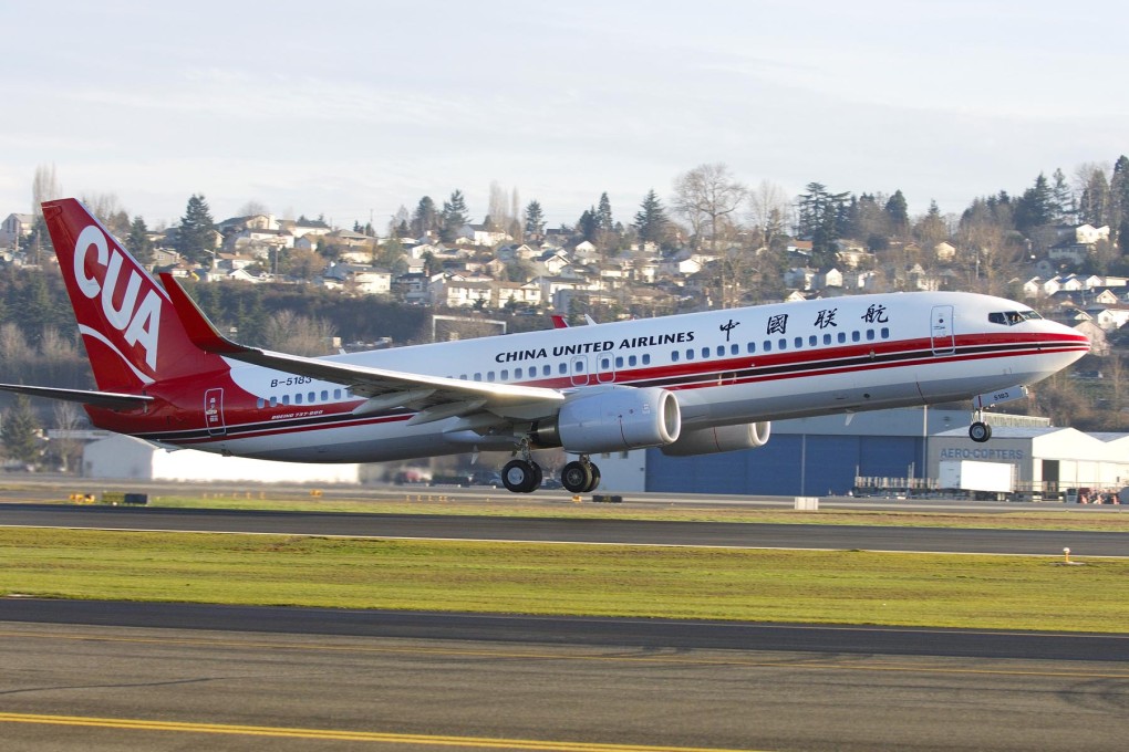 One of China United's fleet of aircraft. Photo: SCMP Pictures