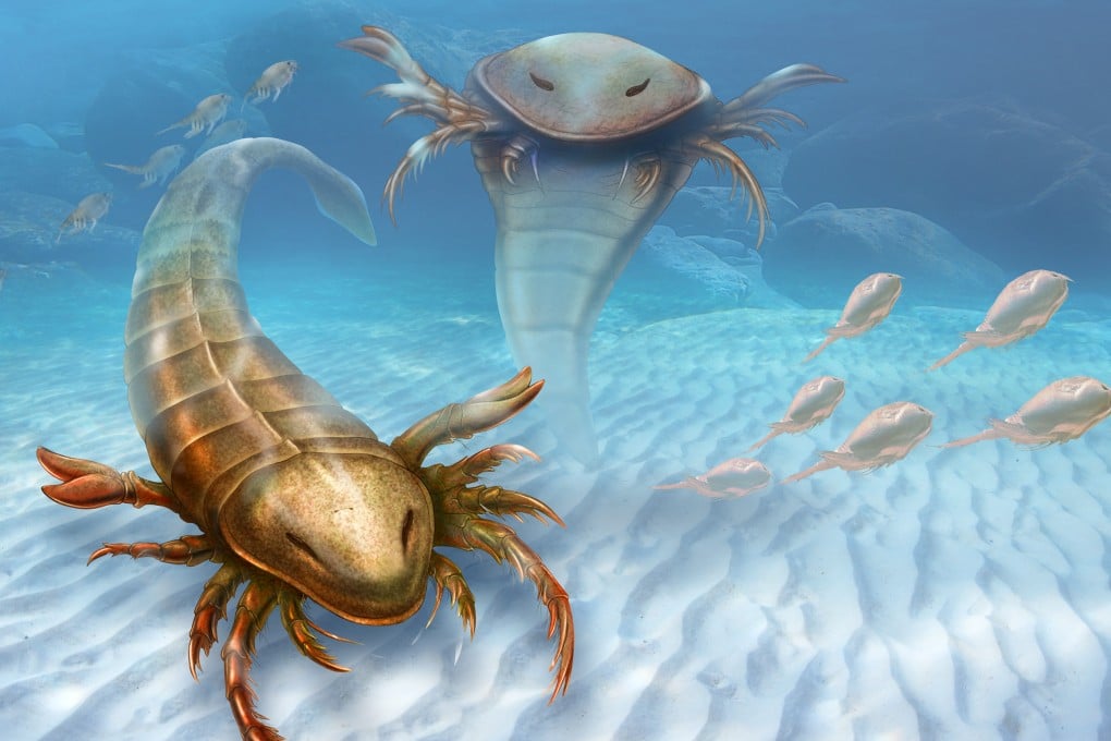 This rendering provided by Yale University shows a Pentecopterus decorahensis. Photo: AP