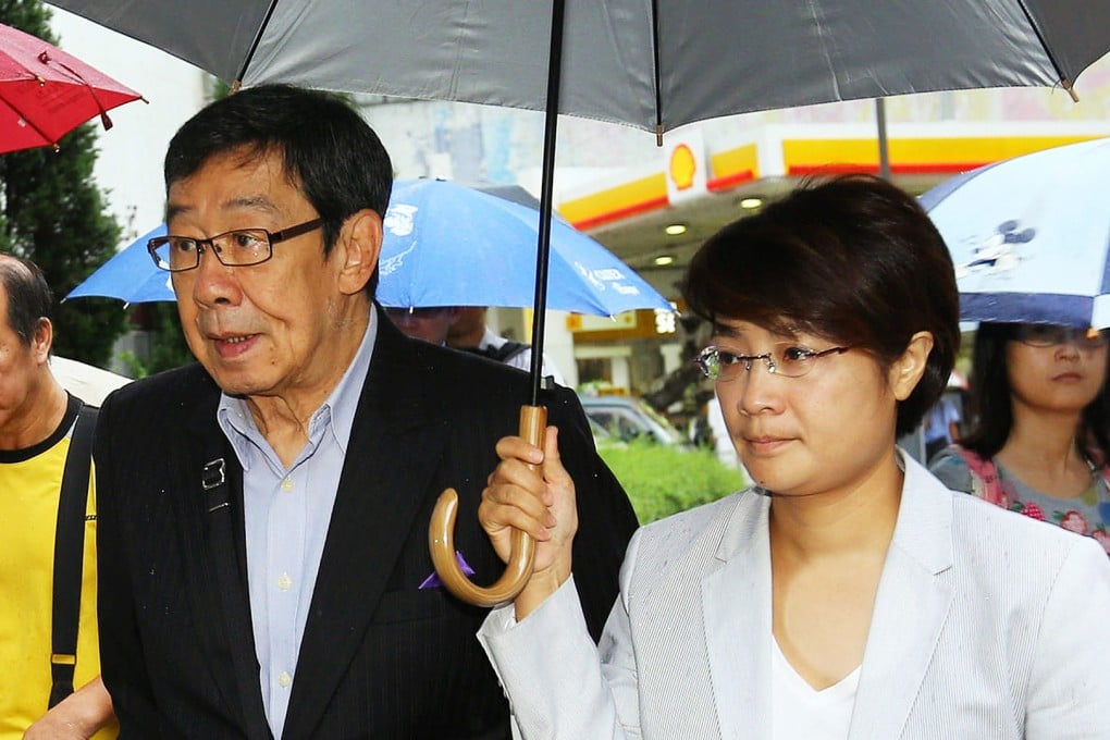 Christine Fong and her godfather, actor Bowie Wu Fung, at court. Photo: SCMP Pictures