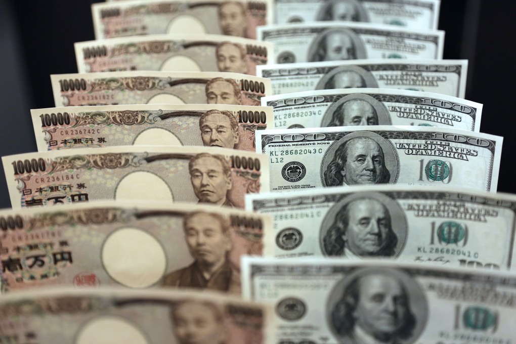 The yen strengthened against the US dollar on Tuesday on concerns about China's economy. Photo: Bloomberg
