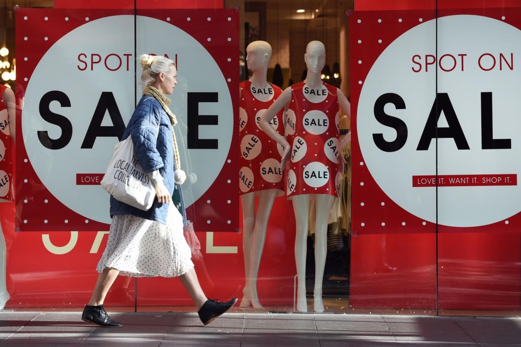 Retail sales in Australia fell 0.1 per cent in July from June. Photo: AFP
