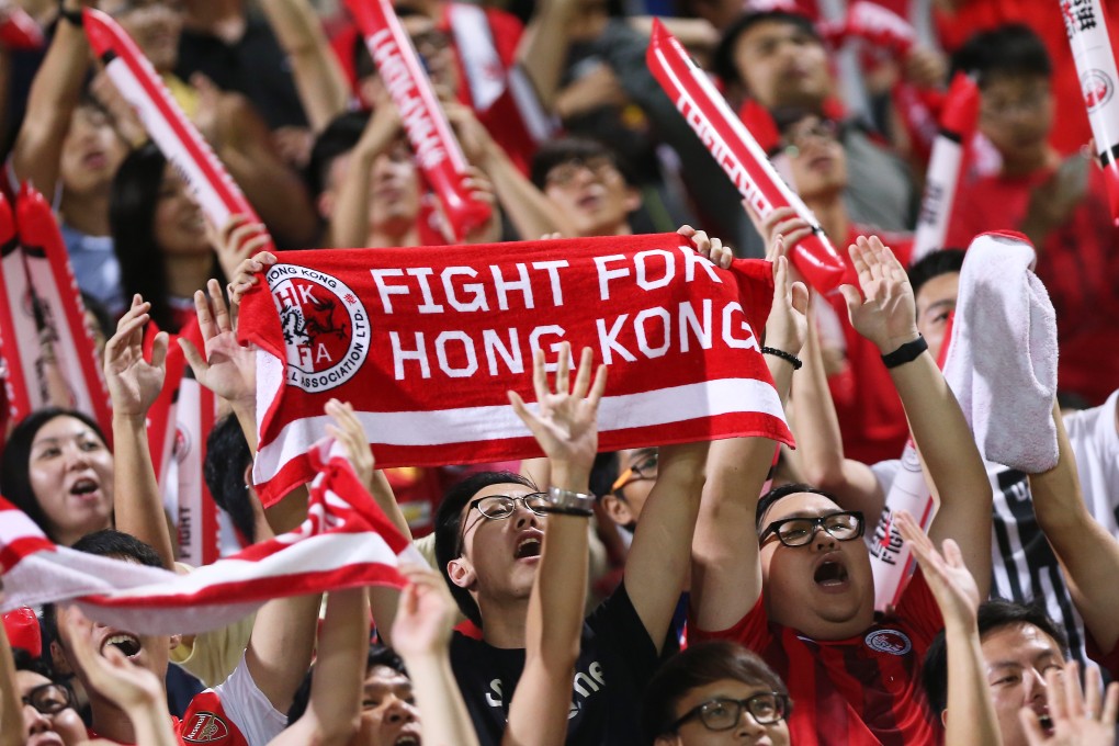 Fans show their support for the Hong Kong team. Photo: K.Y. Cheng