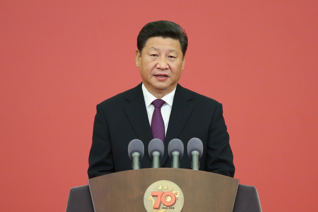 Chinese President Xi Jinping addresses a ceremony to grant medals to 30 Chinese and foreign veterans and civilians who fought for China in the Chinese People's War of Resistance against Japanese Aggression at the Great Hall of the People in Beijing. Photo: Xinhua