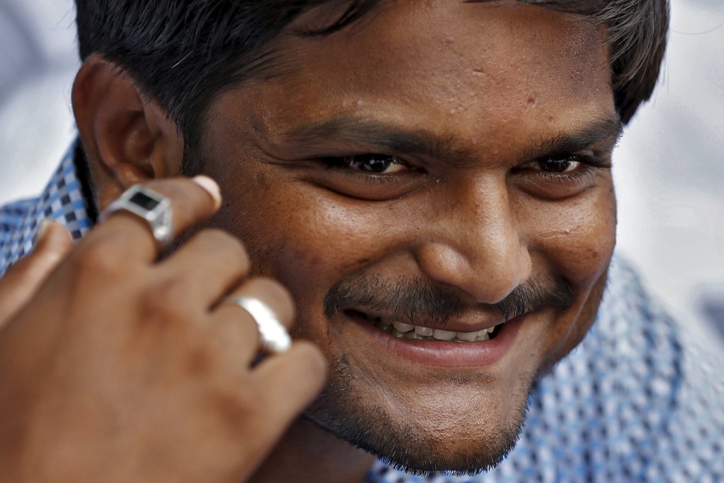 The demand of the Patel clan, led by Hardik Patel, is the latest challenge in the debate on caste-driven quotas in India. Photo: Reuters