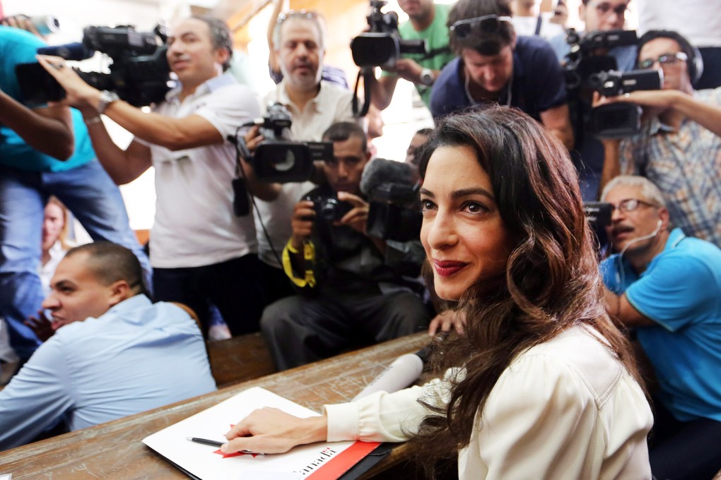 Lawyer Amal Clooney. Photo: EPA