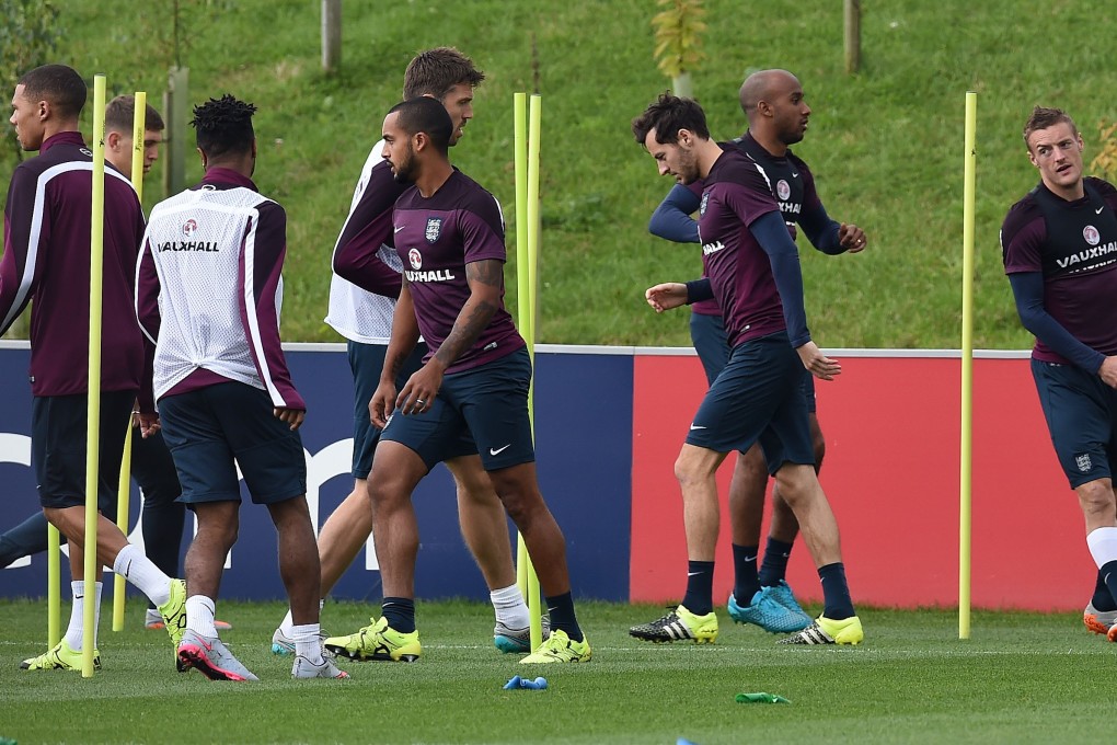 England players work out in a training session at St George's Park, Burton-upon-Trent, central England. Photos: AFP