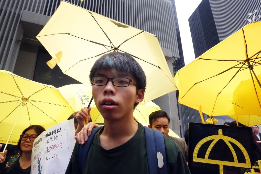 It is unclear whether Joshua Wong will meet any US congressmen. Photo: Felix Wong