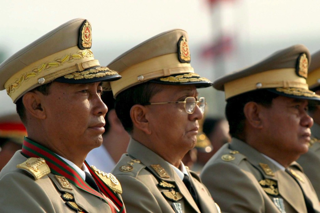 The government, led by President Thein Sein (second left), a former military general, denies a crackdown is taking place. Photo: EPA