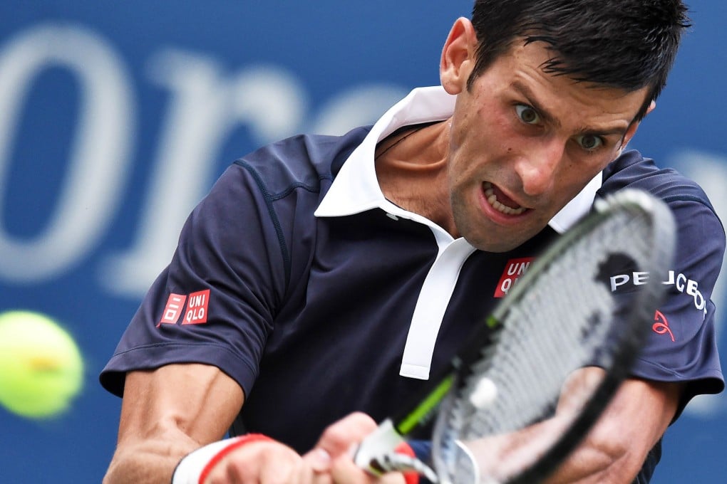 Novak Djokovic on his way to victory over Andreas Seppi. Photo: AFP