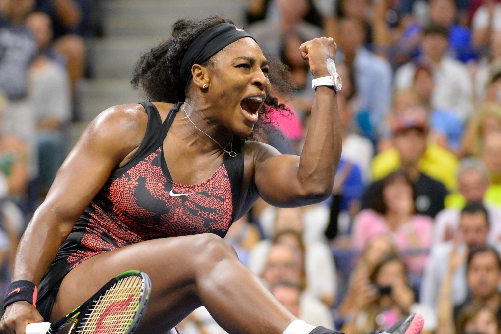 Serena Williams celebrates victory over Bethanie Mattek-Sands. Photo: USA Today