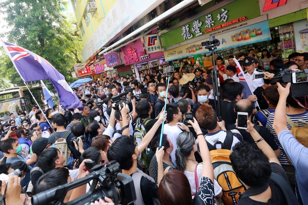 Officials said the protesters were "irresponsible".  Photo: David Wong/SCMP