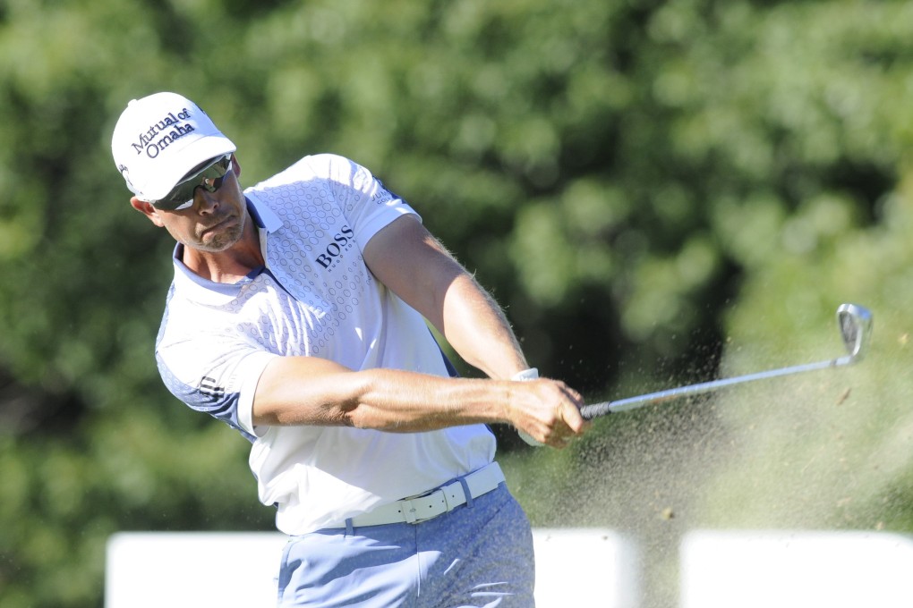 Henrik Stenson hits his tee shot on the 16th hole. Photo: USA Today Sports