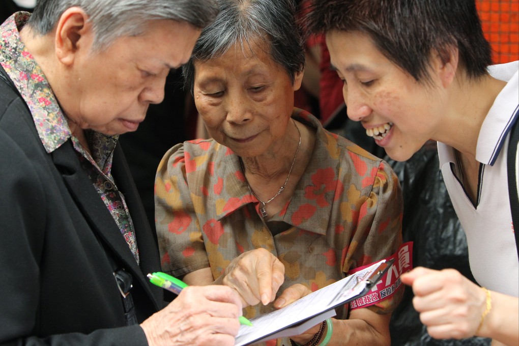 Some 63 per cent of all 114,950 new voter registrations this year were from citizens above the age of 56. Photo: Franke Tsang