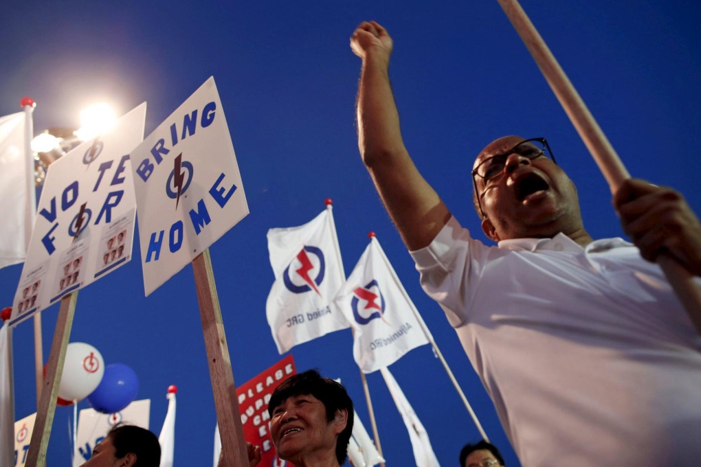 Election rally by ruling People's Action Party. Photo: Reuters